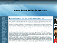 Tablet Screenshot of lowerbackpain-exercises.com